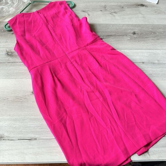 KASPER Round-Neck Sleeves Rivet-Trim Dress,‎ PINK PERFECTION NWT 10P Nwt - Picture 8 of 8